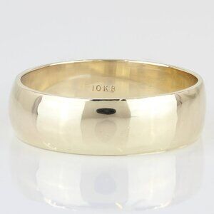 10KYG Men's Bridegroom Wedding Band Ring